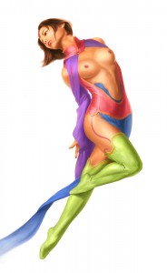 Sexy Art Nude Painting Dreams of Flight