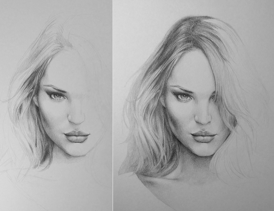 Face drawing is almost done – Art of Wei