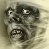 basil gogos mummy painting - my version on Wacom Cintiq