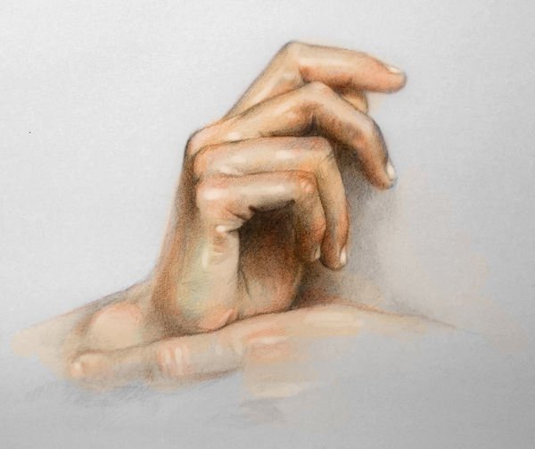Hand Drawing Colored in Photoshop Using Layers Technique
