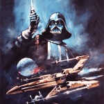 Star Wars Darthe Vader and X-Wing Poster Painting