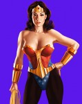 Sexy Drawing Painting Wonder Woman Cosplay