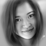 portrait painting of my wife