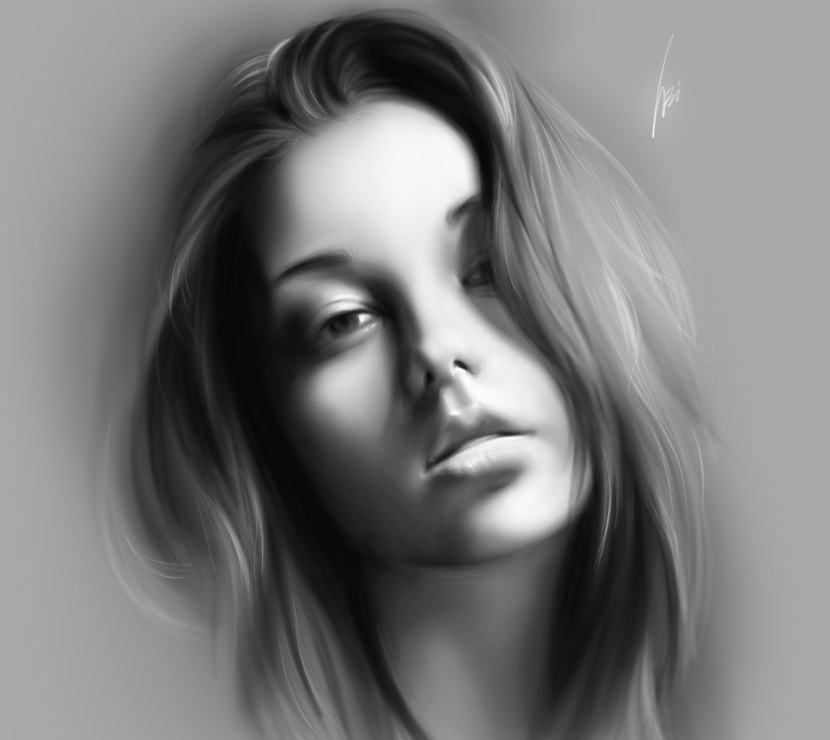 Pretty Girl Portrait Painting – Art of Wei