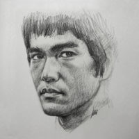 bruce lee drawing
