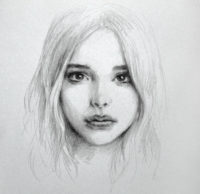 how to draw chloe moretz