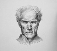 drawing clint eastwood