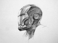 drawing iron man