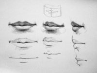 how to draw the lips