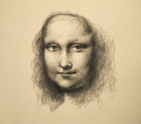 drawing the mona lisa