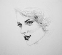 drawing scarlett johansson